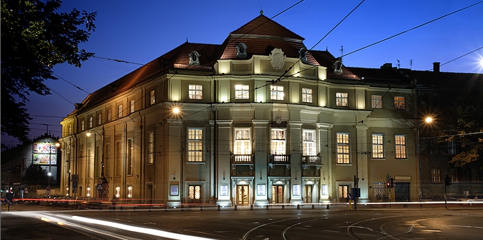 Krakow Philharmonic in the night 